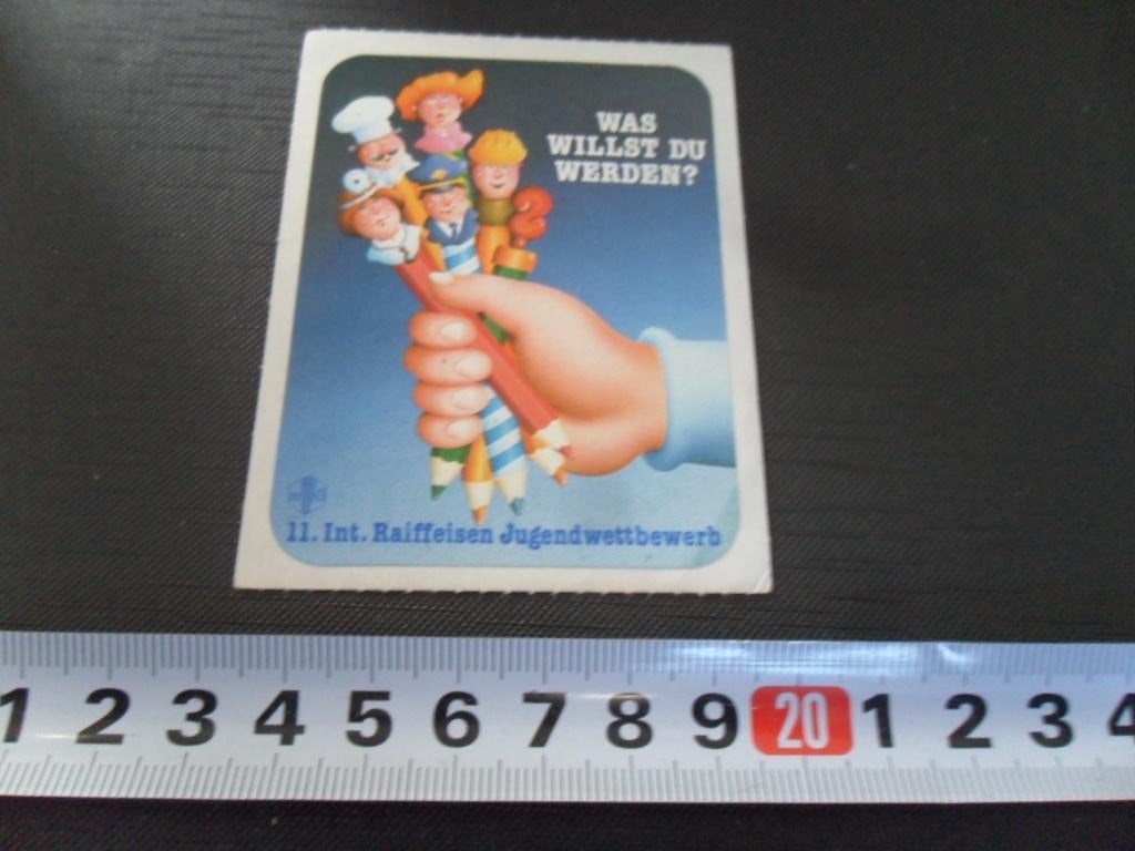 sticker was willst du werden ?  Int. Raiffeisen Jugendwett b, Ophalen, Zo goed als nieuw