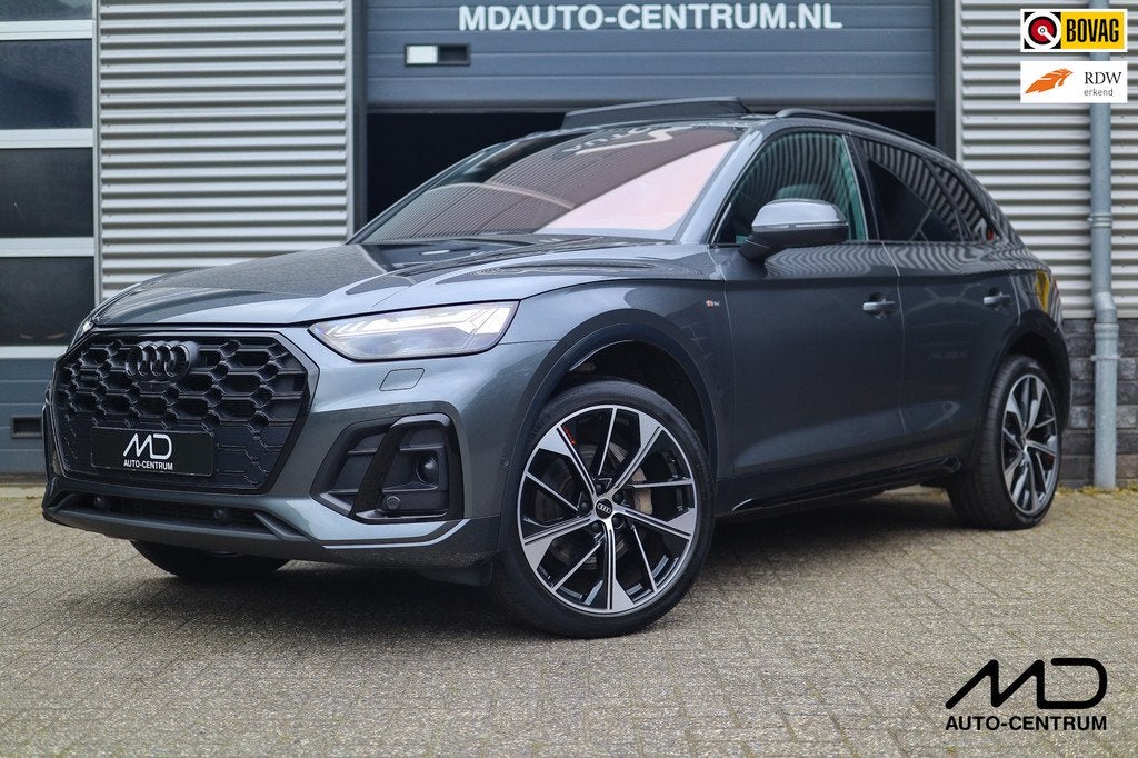 Audi Q5 50 TFSI e 3x S-Line| Pano| RS Zetels| Massage| B&O|, Auto's, Audi, Automaat, Gebruikt, Zwart, 4 cilinders
