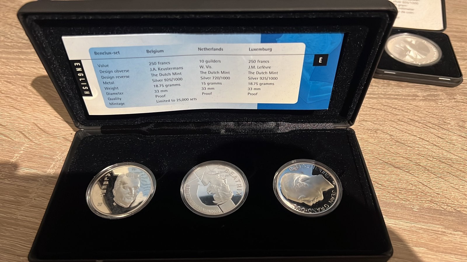Benelux zilver set 1994 (3 munten) Zilver, Ophalen of Verzenden, Koningin Beatrix, 10 gulden, Zilver