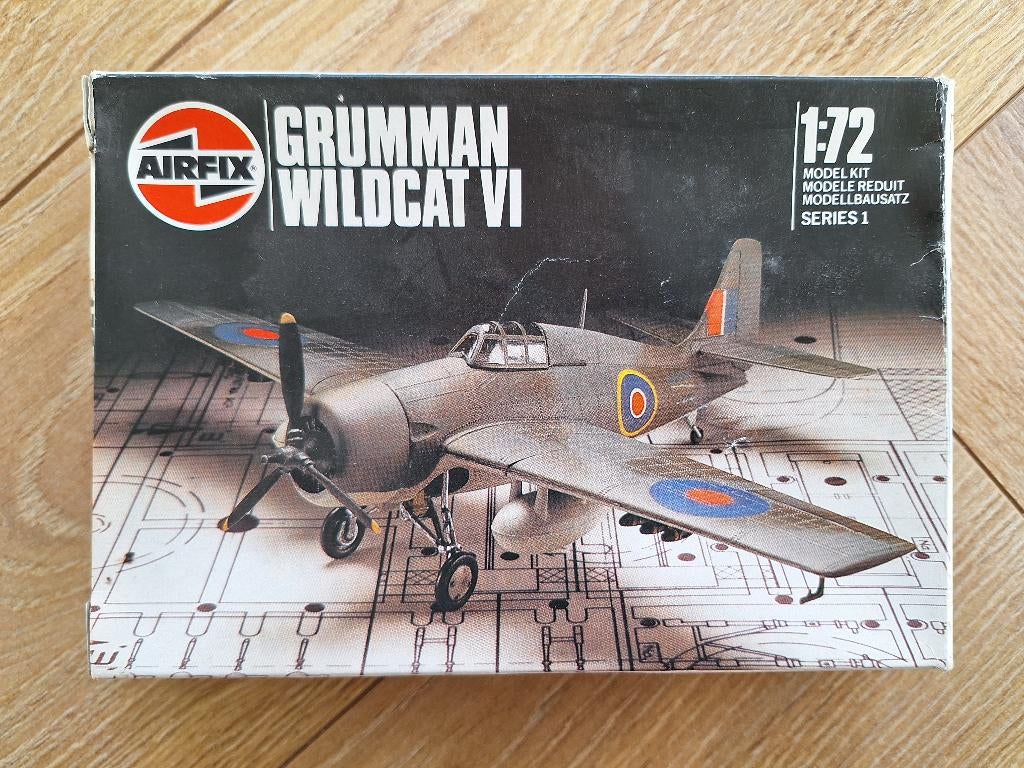 1:72 1/72 Airfix Grumman Wildcat VI, Overige merken, 1:72 tot 1:144, Ophalen of Verzenden, Zo goed als nieuw