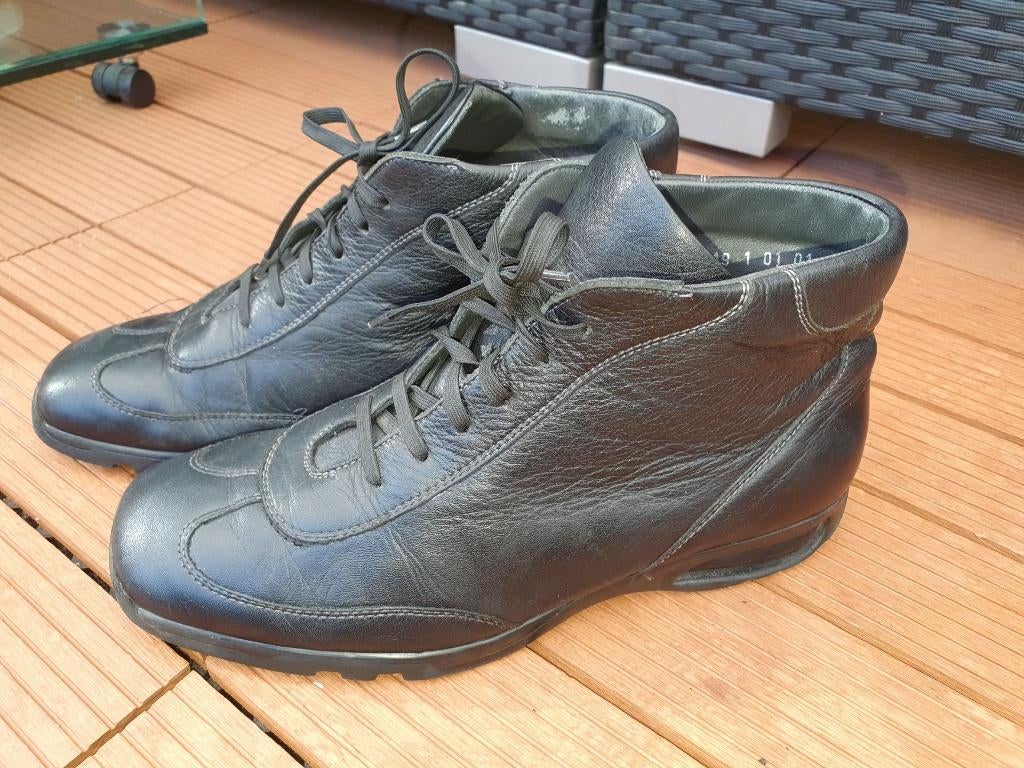 Van Lier mt.40 (6,5) soepel zwart leren veterschoenen, Zwart, Van Lier, Ophalen of Verzenden, Gedragen