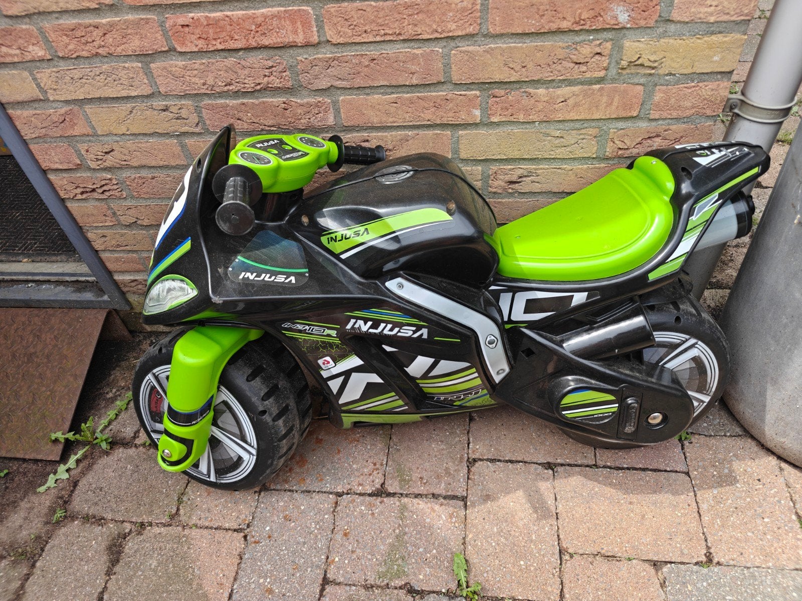 Kindermotor - Groen/Zwart, Ophalen, Gebruikt