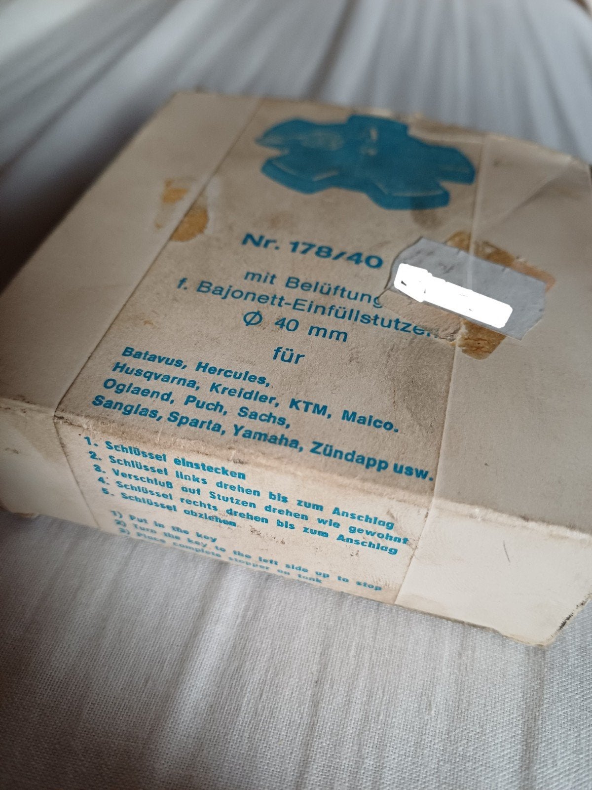 40mm Germanay universele tankdop nog nieuwe puch zundapp, Ophalen of Verzenden, Nieuw, Overige typen