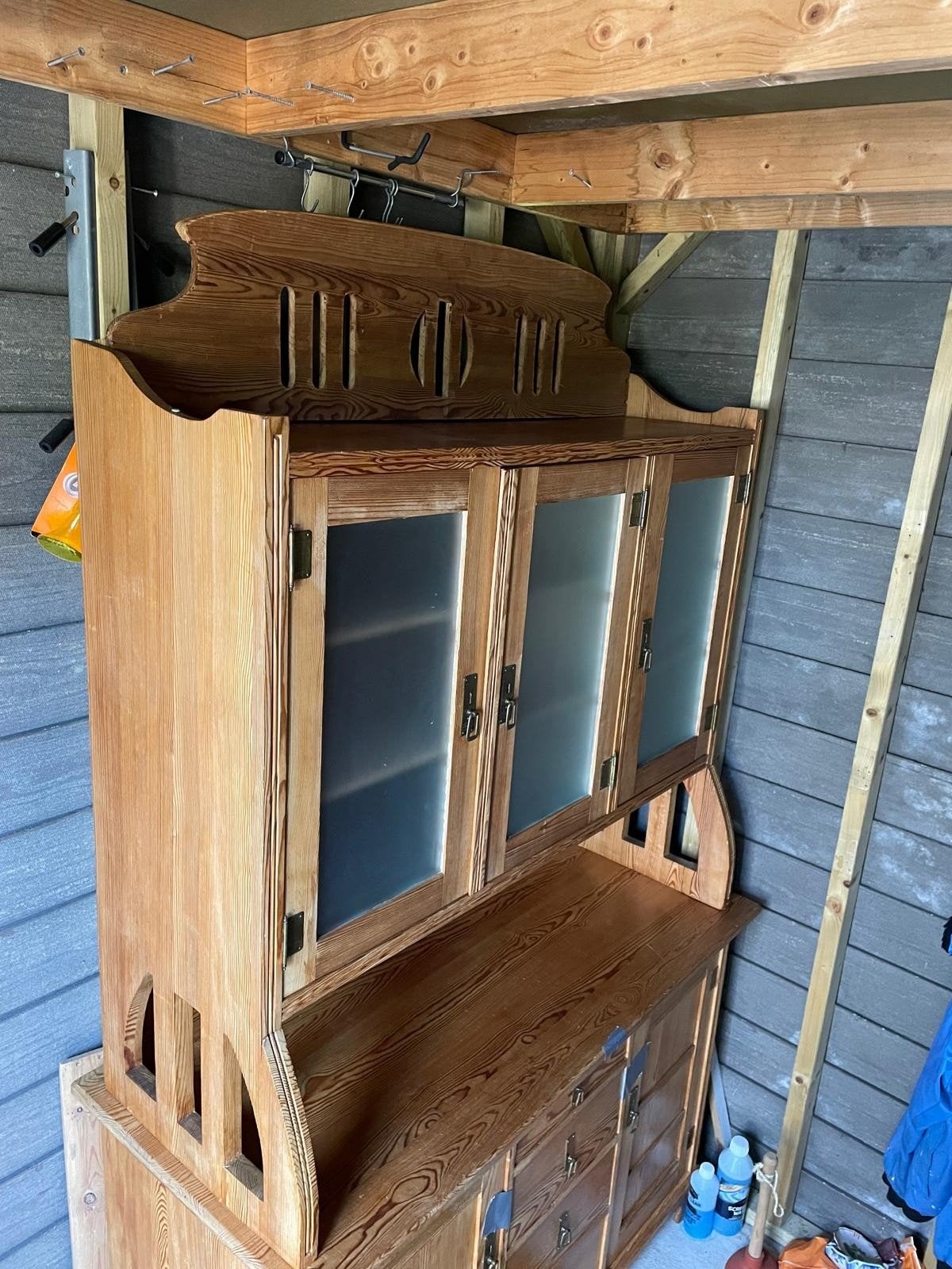 Fraaie grenen buffetkast - 206x140x59 cm, Gebruikt, 200 cm of meer, Ophalen of Verzenden, Grenenhout
