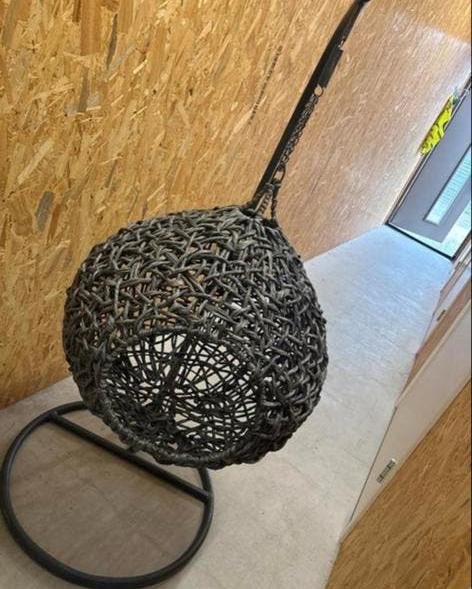 Hang stoel kat/hond, Gebruikt, Zwart, Riet of Rotan, Ophalen of Verzenden