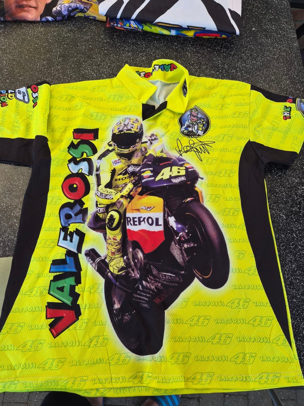 Valentino Rossi The Doctor 46 World Champion T-shirt, Valentino Rossi, Geel, Overige maten, Ophalen of Verzenden