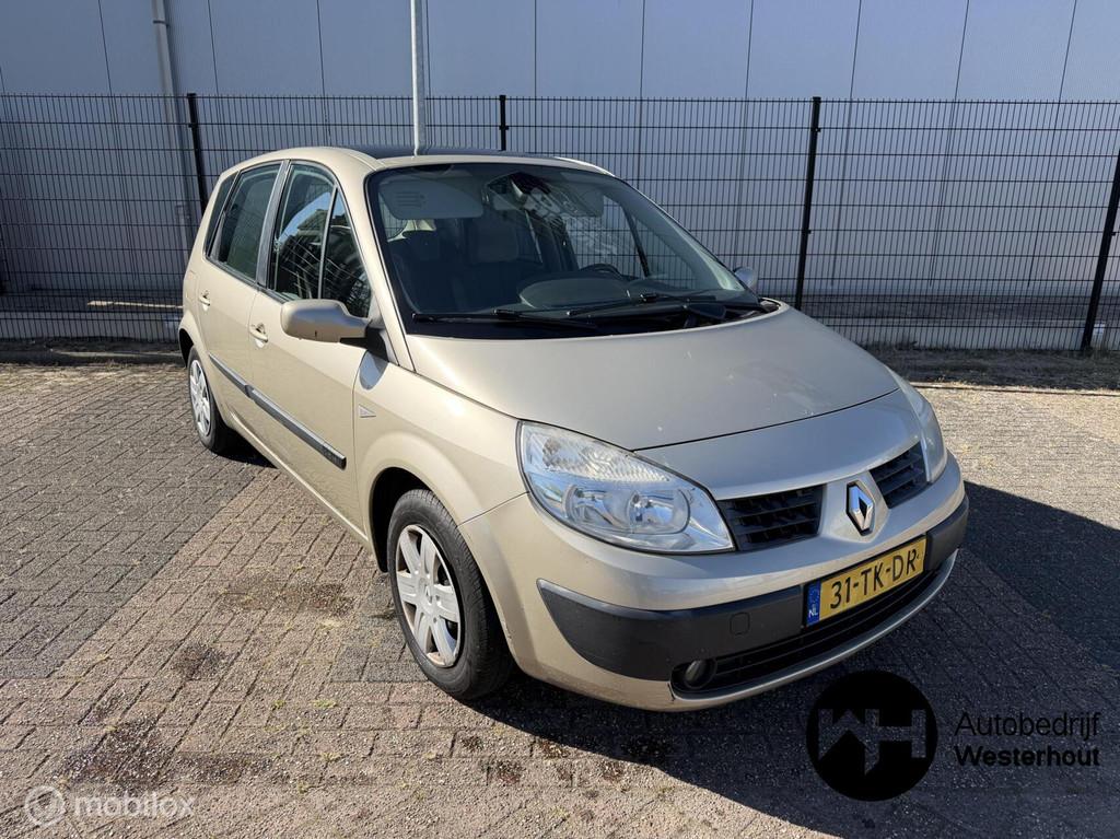 Renault Scenic 1.6-16V Tech Line|PANODAK|6BAK|AIRCO|KOOPJE, Auto's, Renault, Gebruikt, 1295 kg, 4 cilinders, Beige