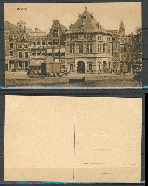 Haarlem 1905 Waag + Theehandel Spaarne Ansichtkaart 1057, Ophalen of Verzenden, Voor 1920, Ongelopen, Noord-Holland
