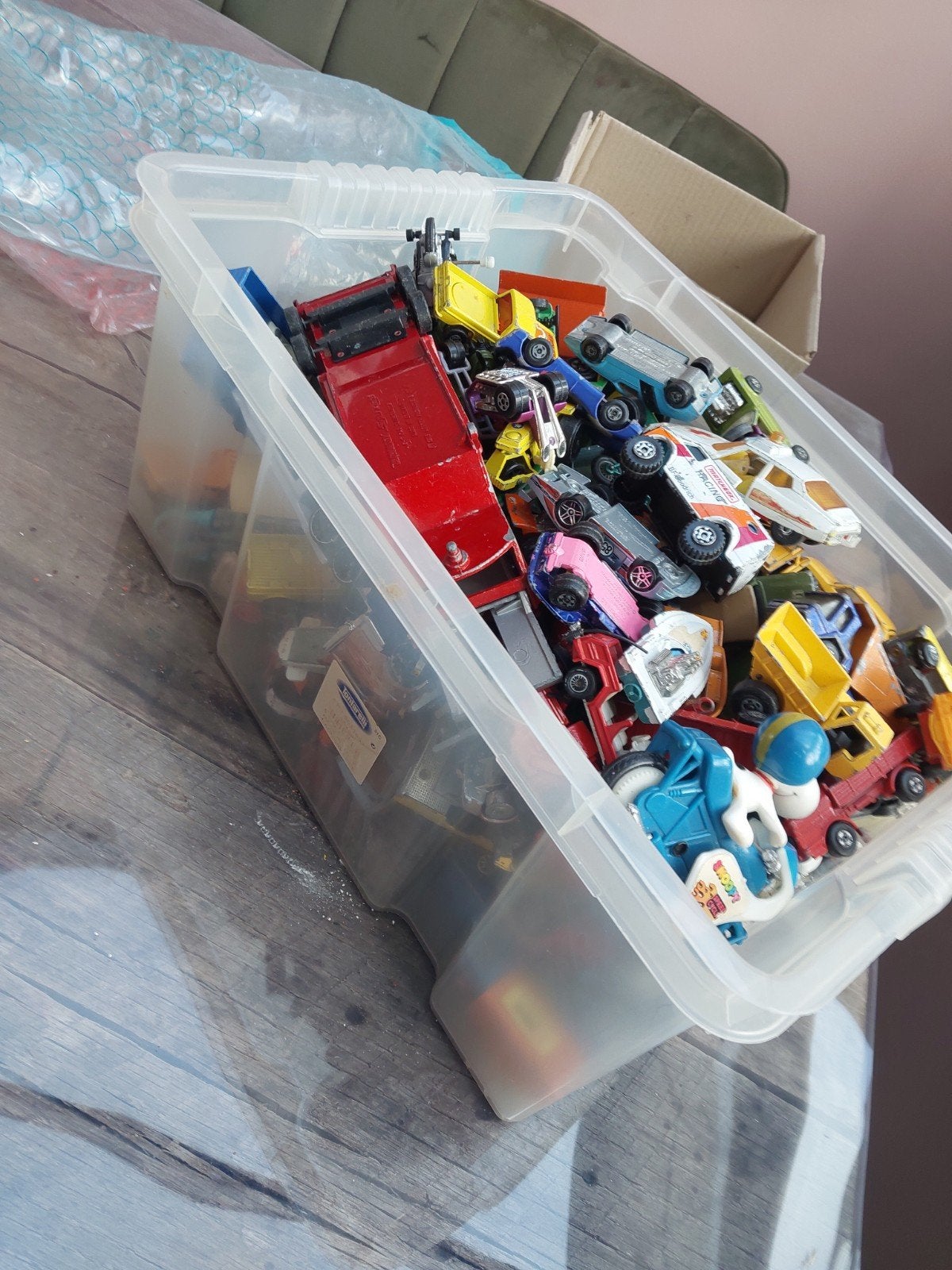 Grote partij vintage Matchbox en andere die-cast auto's, Ophalen of Verzenden, Gebruikt