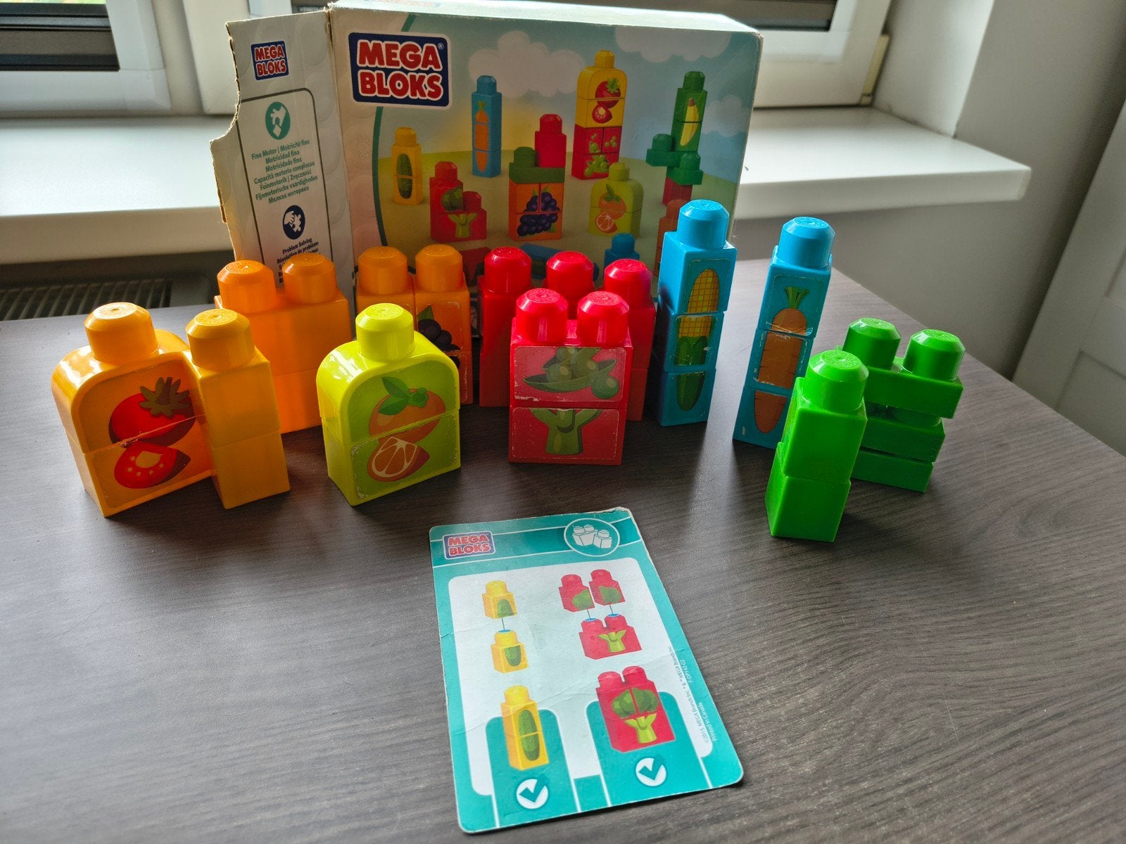 Mega Bloks Stapel Snacks - Fruit & Groenten (30 stuks), Ophalen of Verzenden, Gebruikt, Megabloks