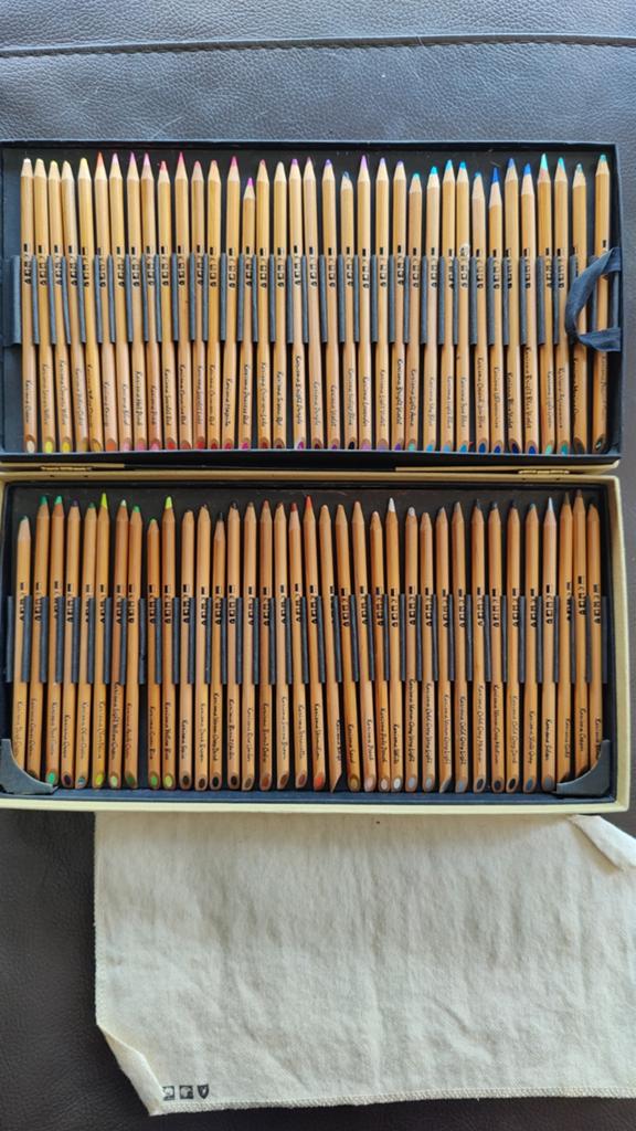 Berol Karisma Colour Pencils - 72 kleurpotloden in doos, Hobby en Vrije tijd, Tekenen, Ophalen, Gebruikt, Potlood of Stift