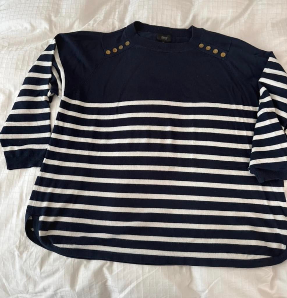 Zhenzi gestreepte trui XL - valt groot, Ophalen of Verzenden, Gedragen, Maat 46/48 (XL) of groter, Blauw