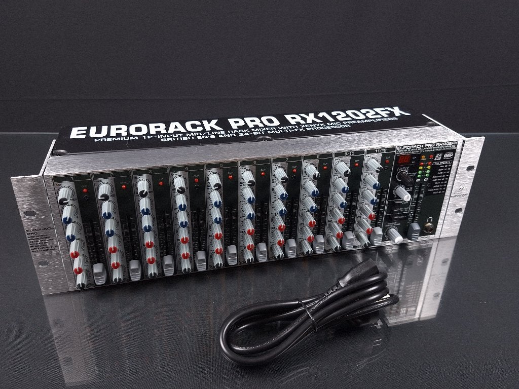 Behringer Eurorack Pro RX1202FX Rackmixer | 12 kanaals, Ophalen of Verzenden, Zo goed als nieuw, Audio