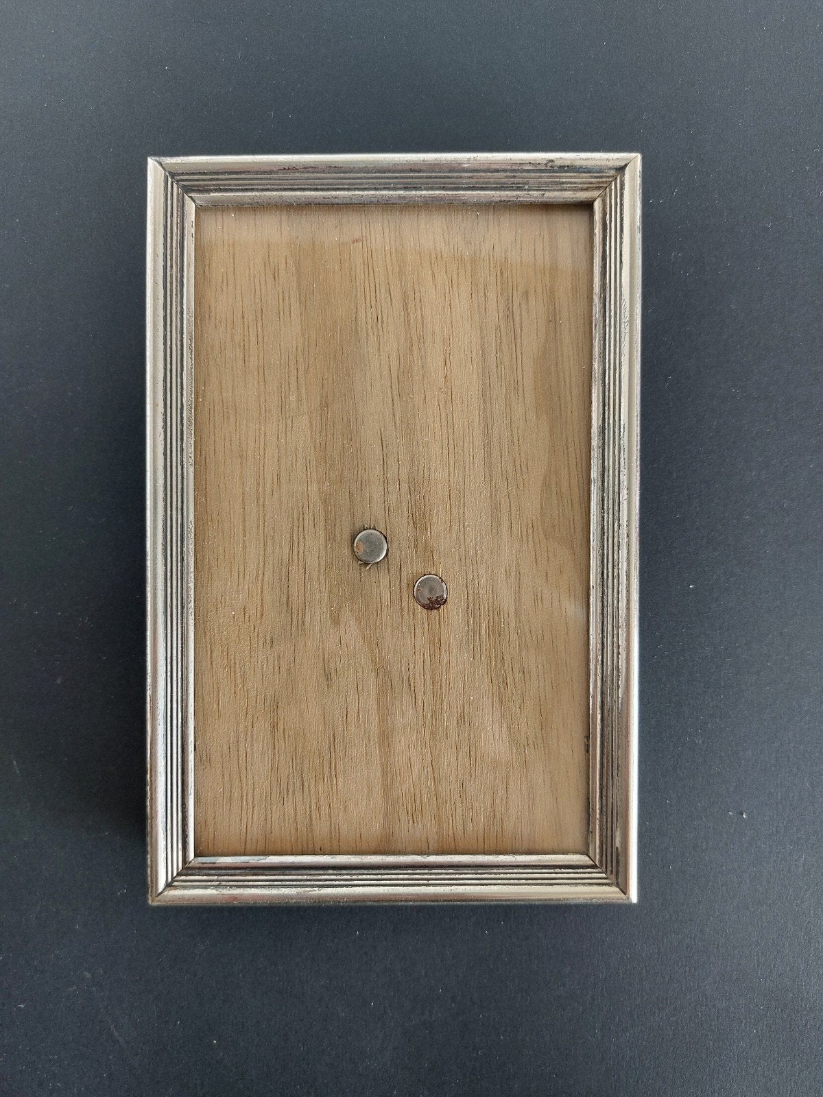 Fotolijst Luvo pleet 90 verzilverde metaal, 14 cm, Hangend, Gebruikt, Ophalen of Verzenden