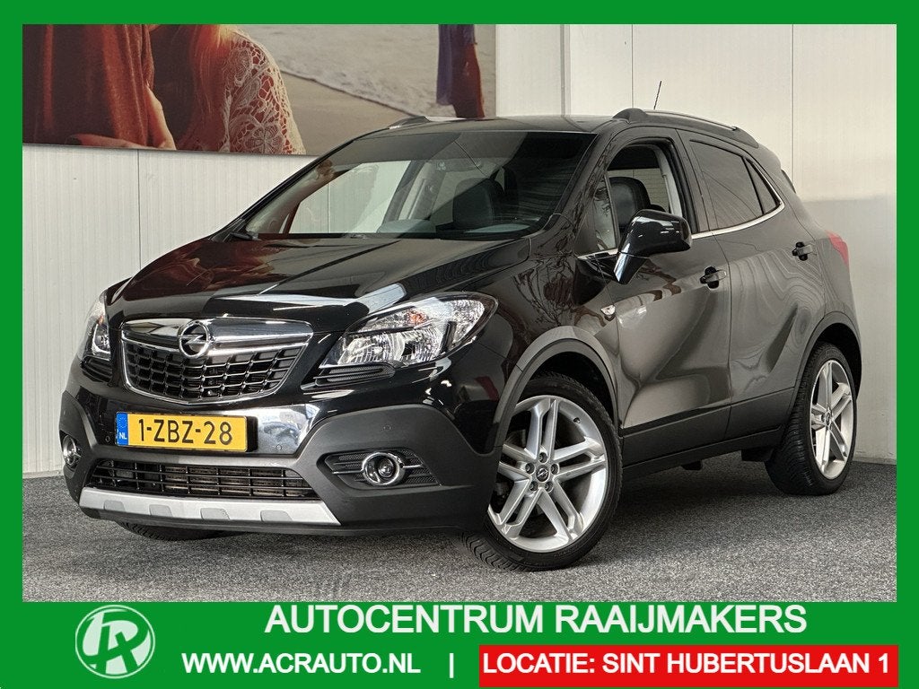 Opel Mokka 1.4 T COSMO AUTOMAAT SCHUIFDAK LEDEREN BEKLEDING, Euro 5, 15 km/l, Gebruikt, Zwart