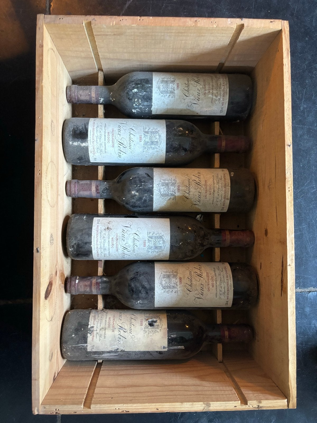 Vintage Rode Wijn:Château Vieux Robin 1999 (Cru Bourgeois), Ophalen of Verzenden, Gebruikt, Frankrijk, Rode wijn