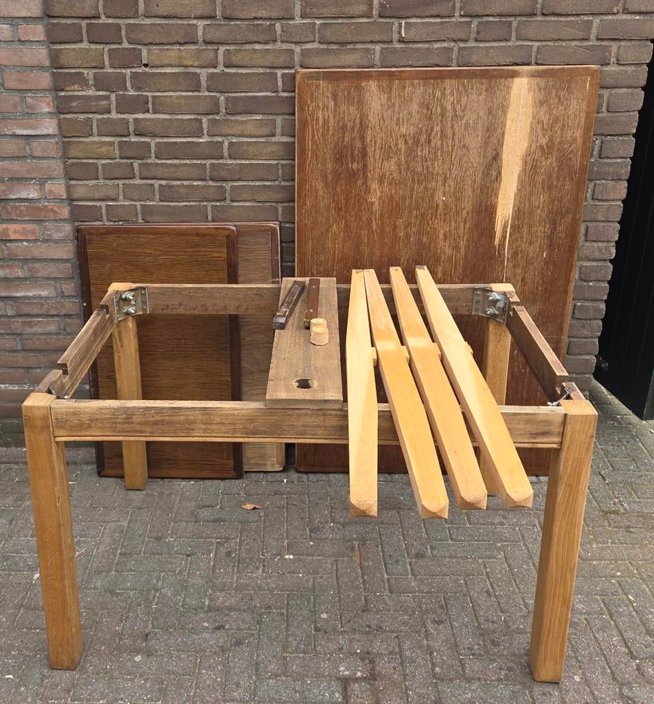 Uitschuifbare eettafel opknapper L130/180/230 B86 H75, Huis en Inrichting, Ophalen, Gebruikt, 200 cm of meer, 50 tot 100 cm