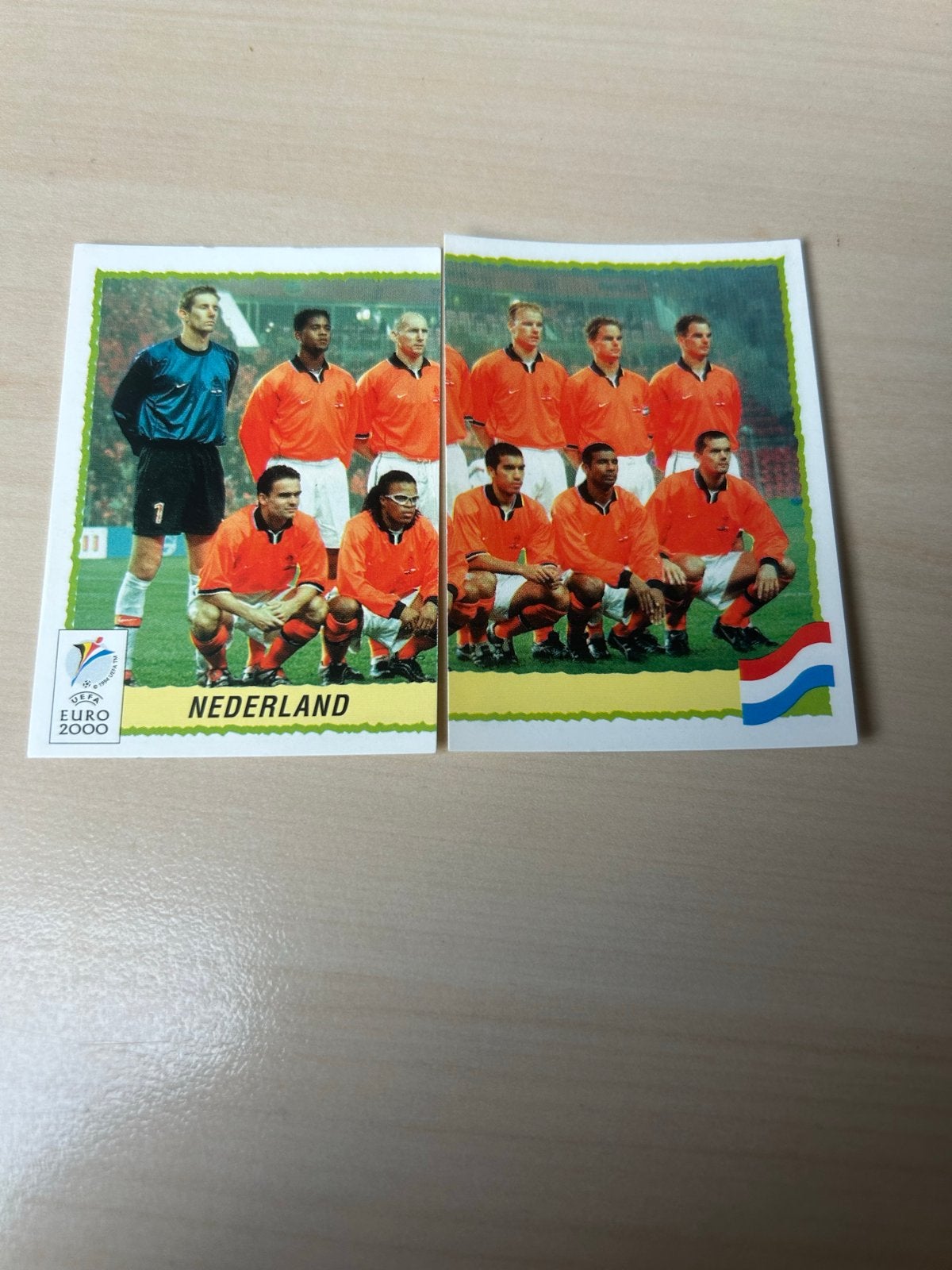 Euro 2000 Panini Sticker Nederland Voetbalelftal, Ophalen of Verzenden, Zo goed als nieuw, Meerdere stickers