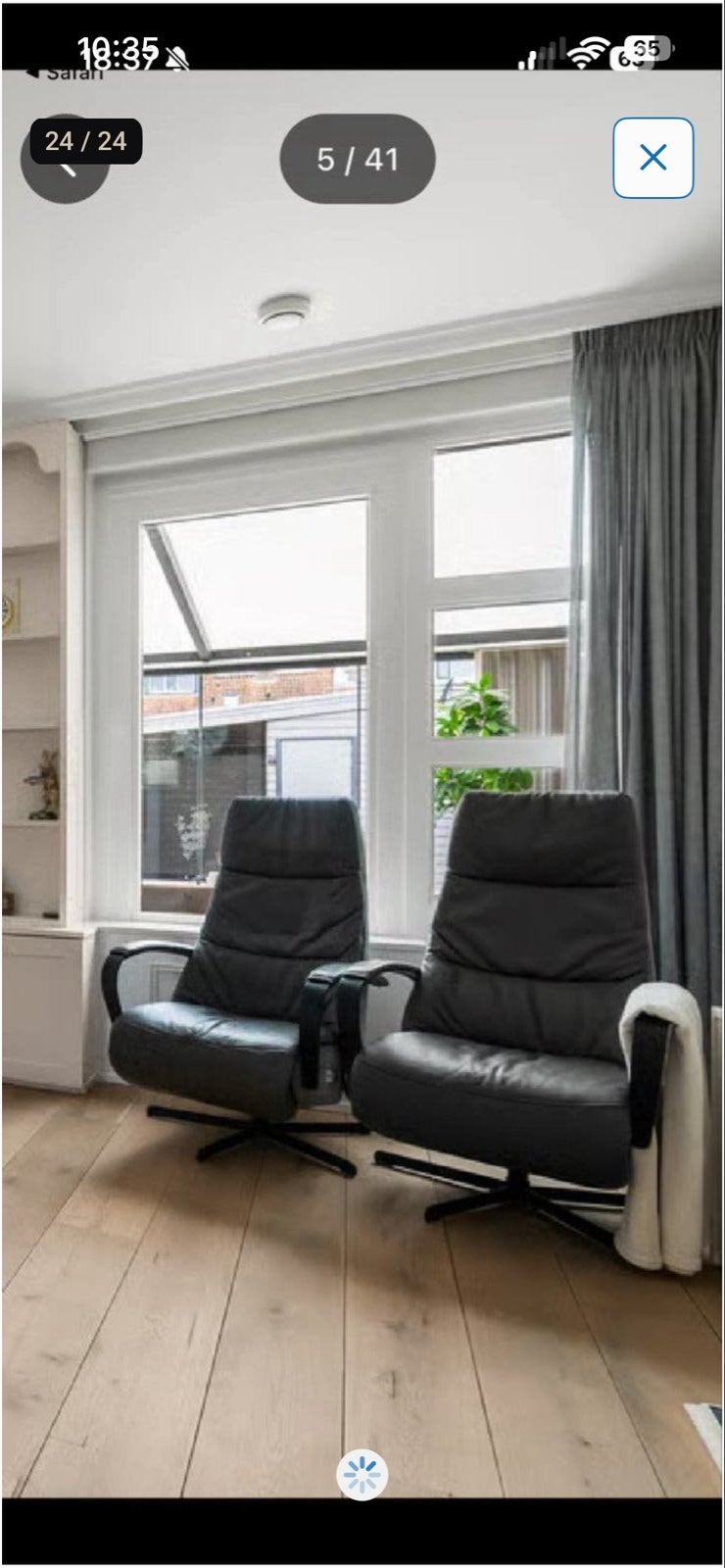 Gezocht: Twee comfortabele relaxfauteuils, Huis en Inrichting, Gebruikt, Twee, Zwart, Leer