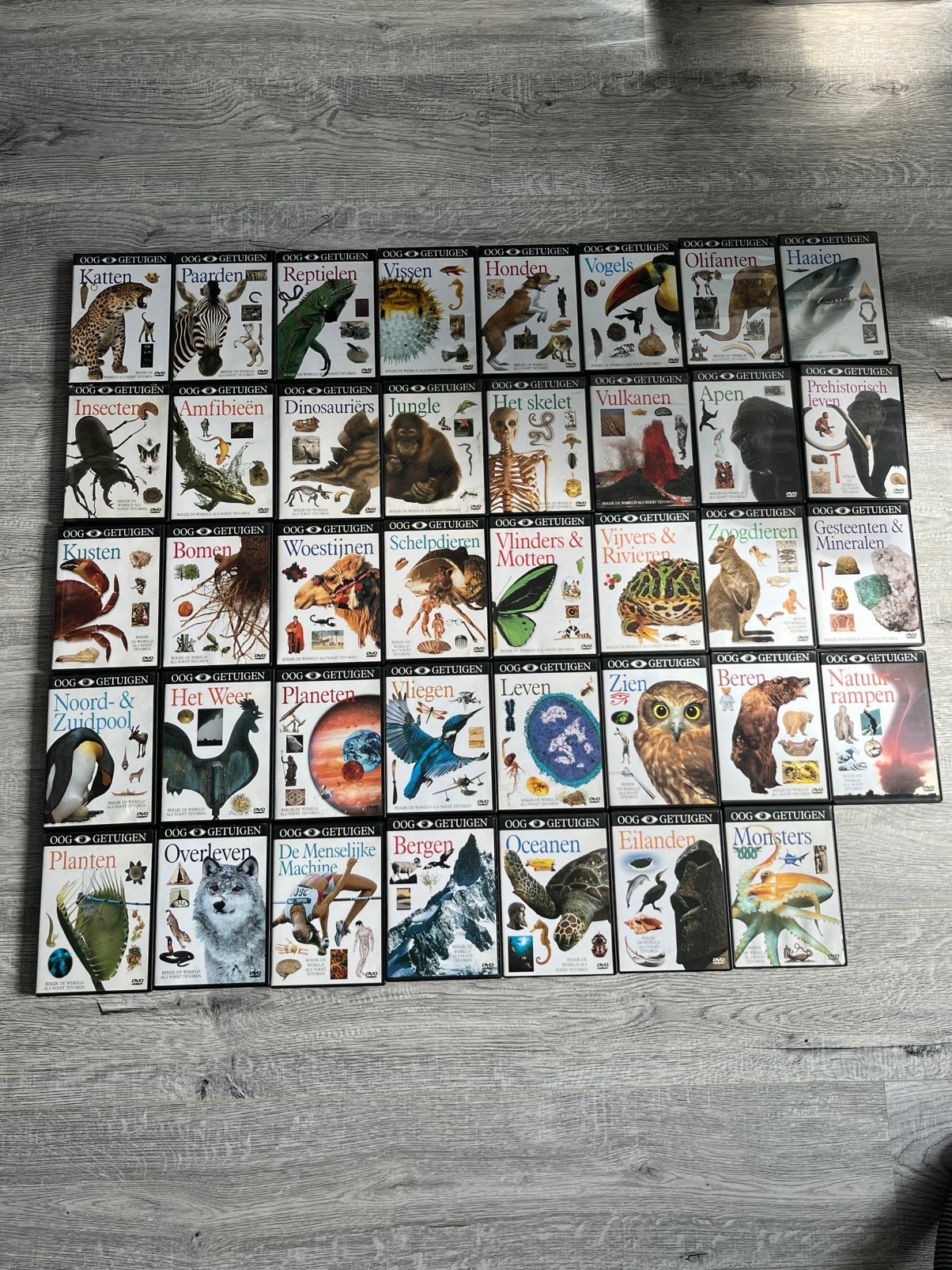 Oog getuigen complete DVD collecie, Cd's en Dvd's, Nederlands, Alle leeftijden, Natuur, Ophalen of Verzenden
