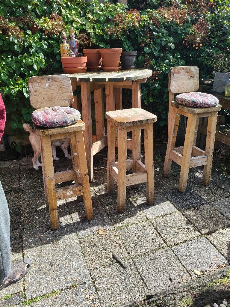 tuin set, Ophalen, Gebruikt, 3 zitplaatsen, Tuinset