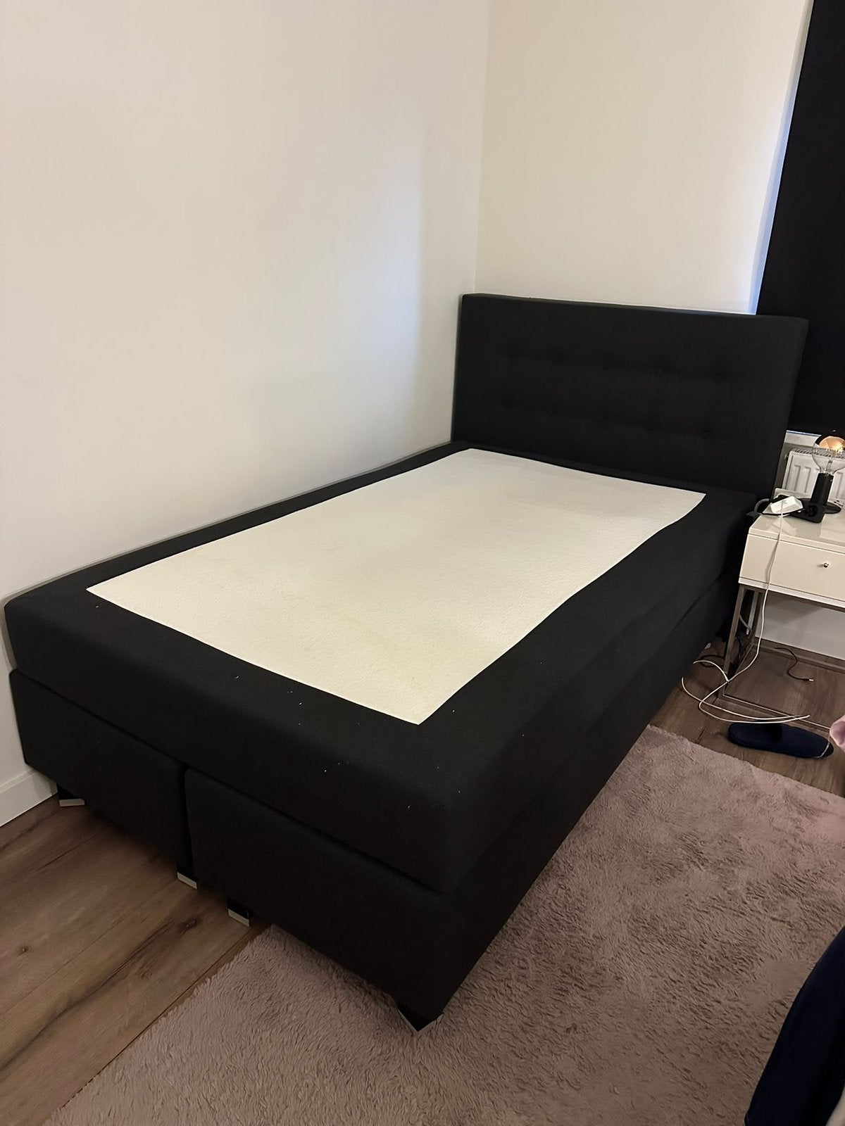 Boxspring totaalbed, Huis en Inrichting, Ophalen, Gebruikt, 140 cm, Twijfelaar