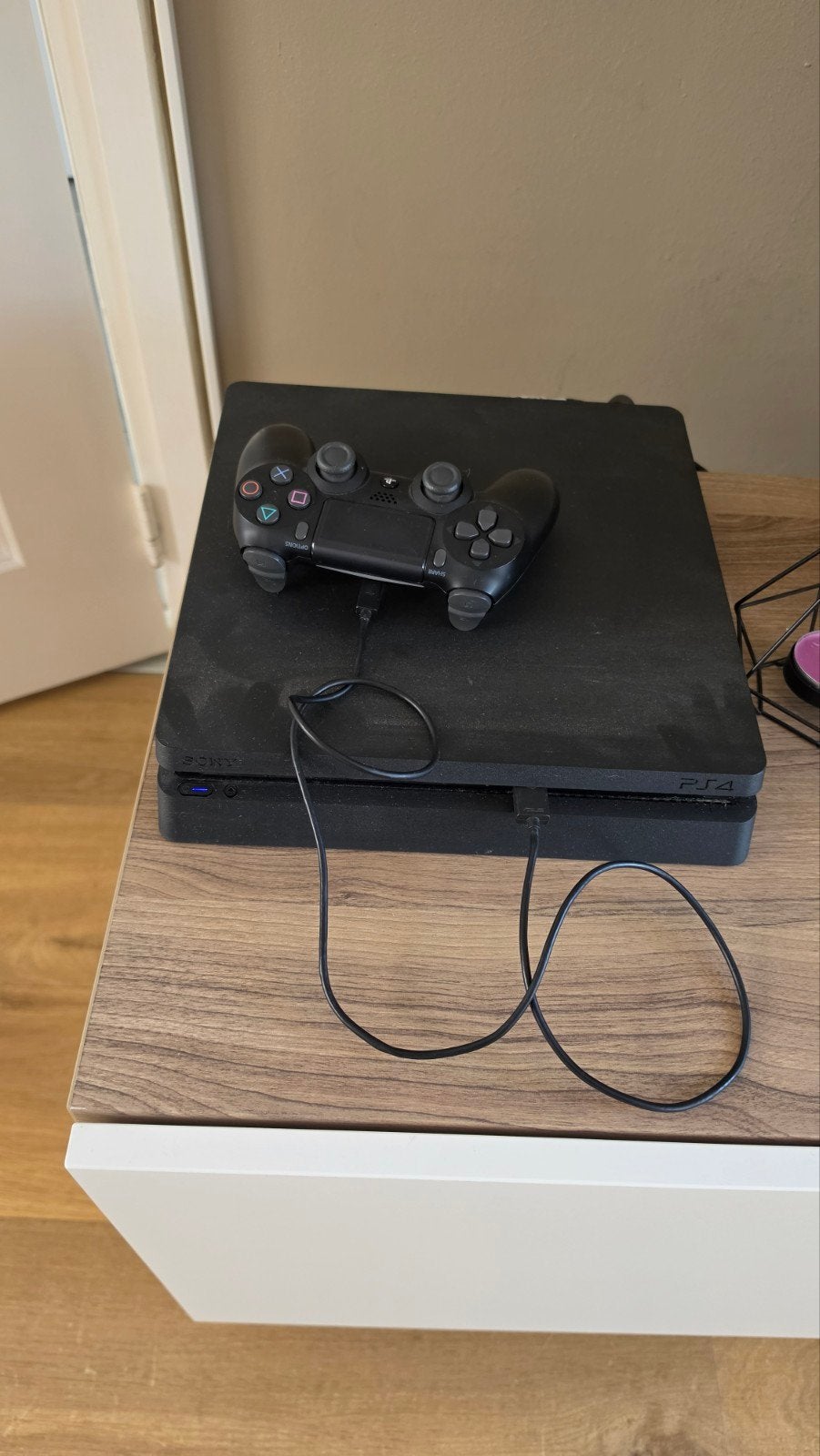 PlayStation 4 Slim 500GB met 2 controllers en 6 games, Met 2 controllers, Ophalen of Verzenden, Slim, 500 GB
