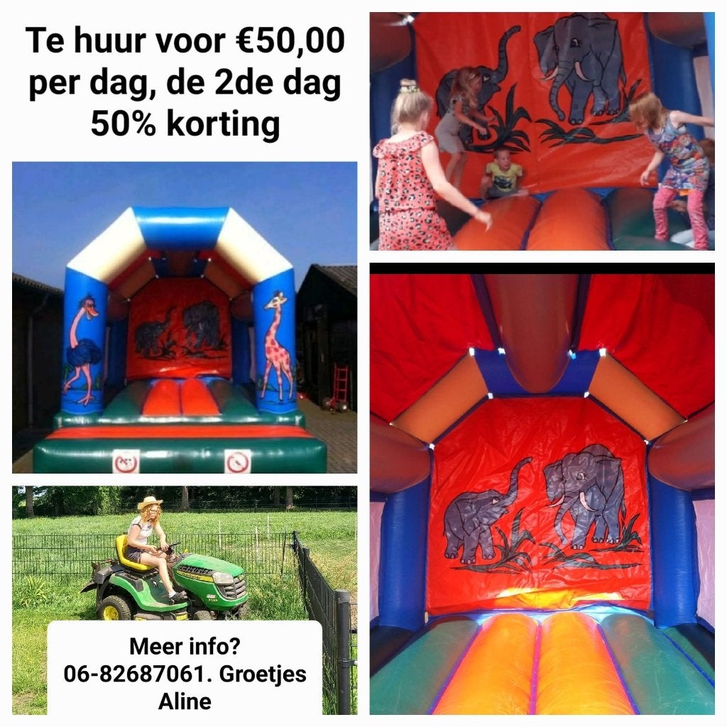 Springkussen te huur, Ophalen, Gebruikt