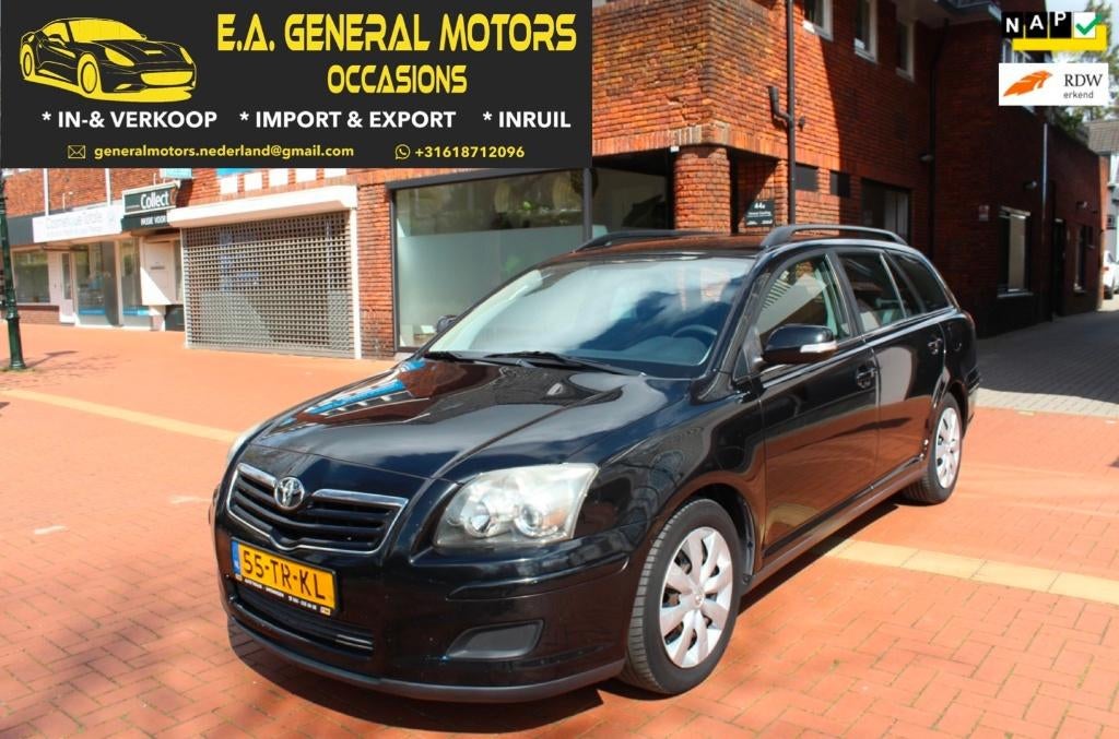 Toyota Avensis 1.8 Vvt-i Wagon 2007 | Onderhouden, Auto's, Voorwielaandrijving, Euro 5, Avensis, Zwart