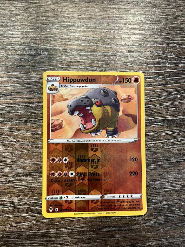 Hippowdon EVS 085/203 reverse holo, Ophalen of Verzenden, Zo goed als nieuw