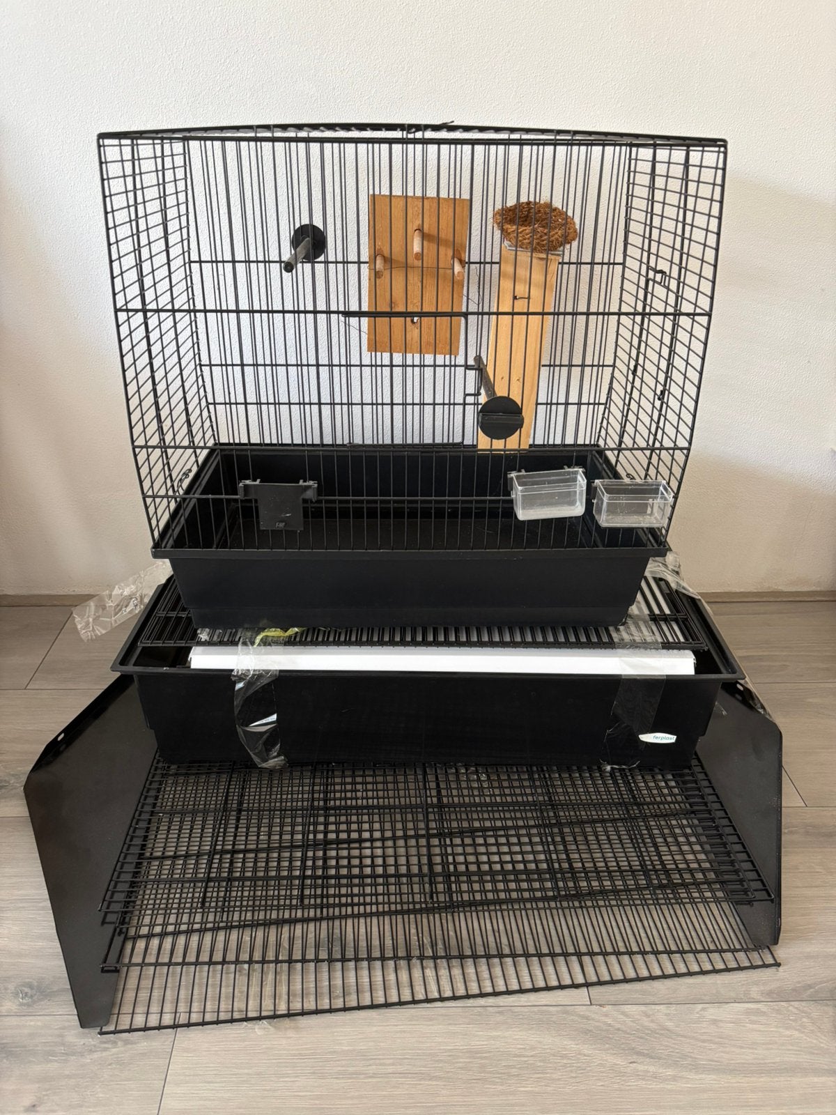 Twee vogelkooien, Ophalen, Metaal, Vogelkooi