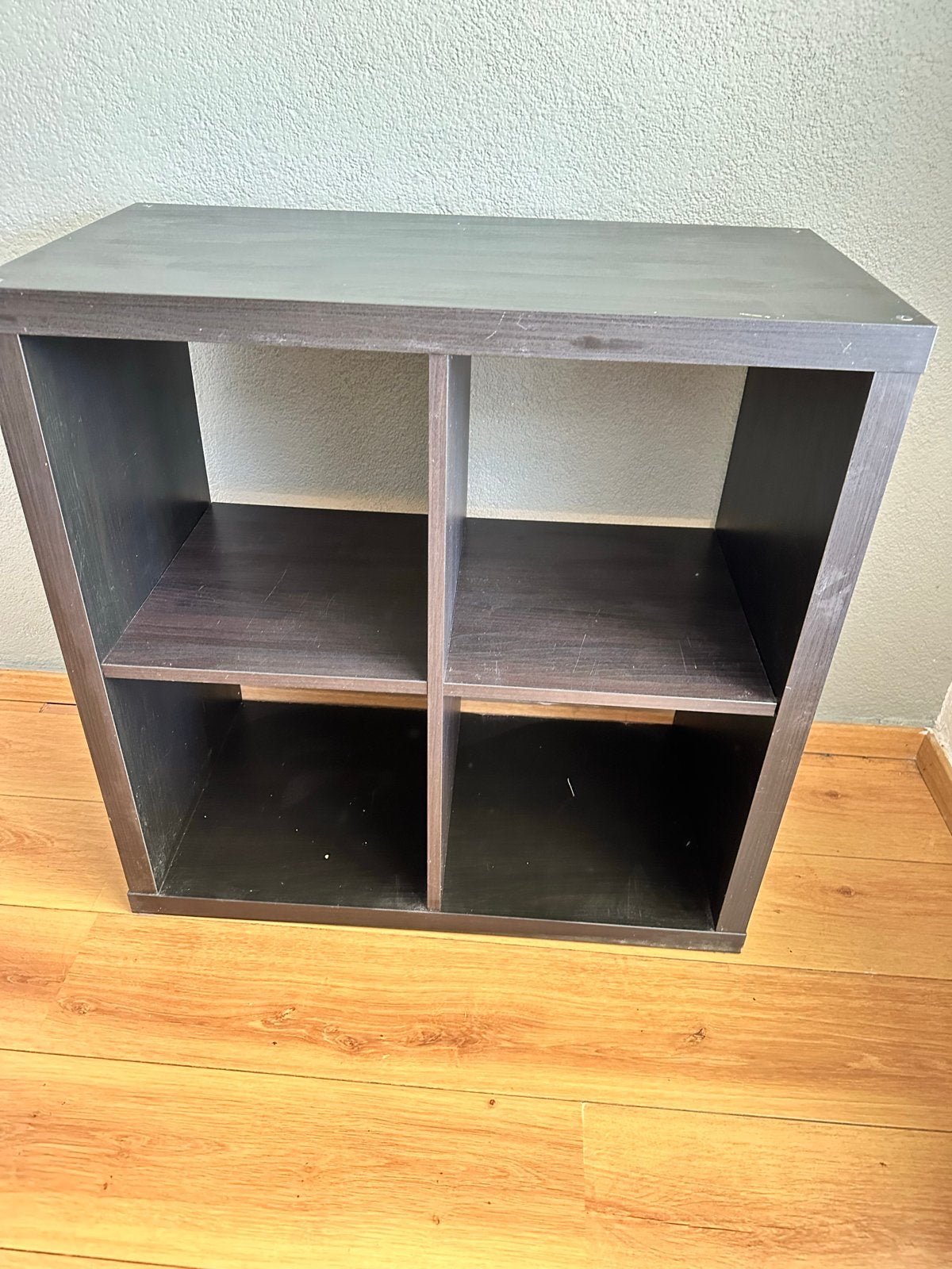 GRATIS IKEA Kallax kast zwart 4 vakken 77x77cm, Ophalen, Gebruikt
