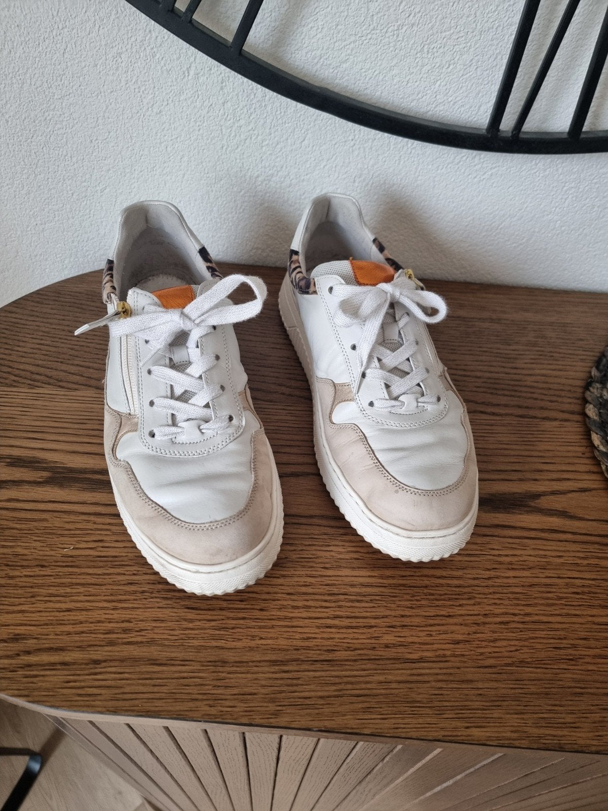 Gabor comfort sneakers mt 8 42 wijdte K / H, Beige, Gabor, Ophalen of Verzenden, Sneakers of Gympen