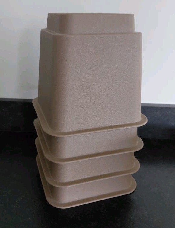 4 bedverhogers bruin 13 cm, Diversen, Ophalen of Verzenden