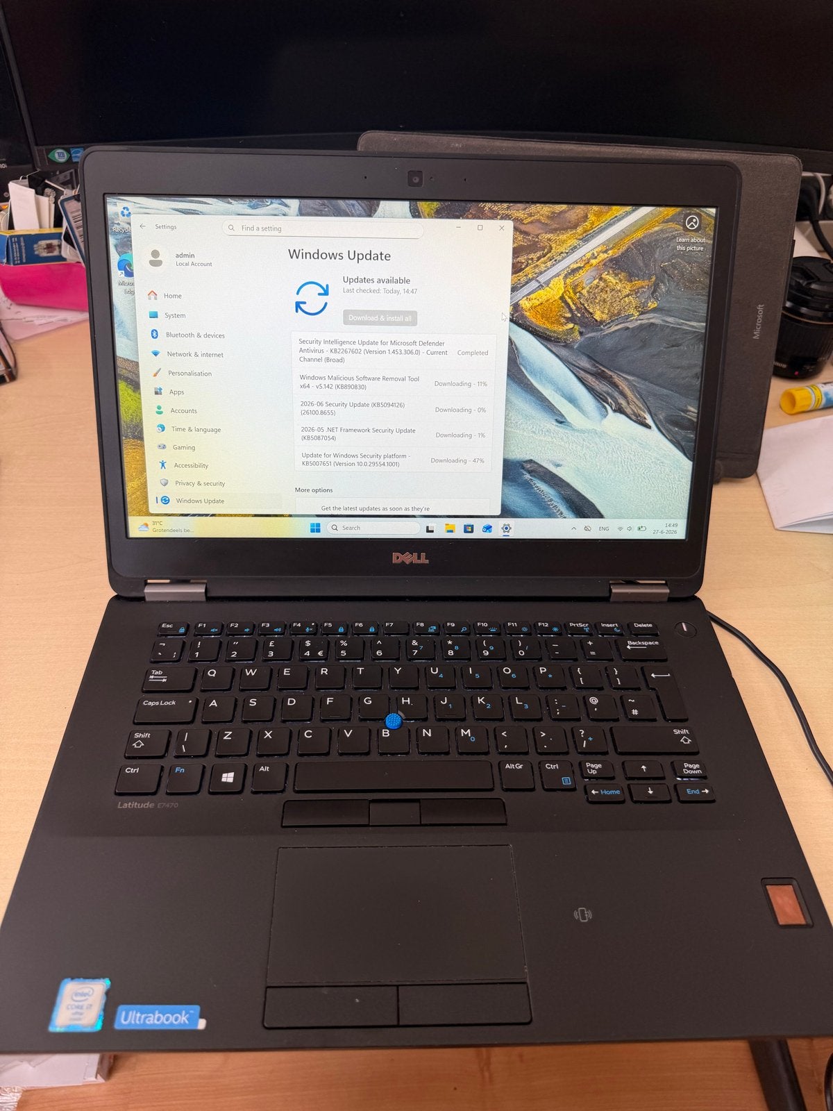 Dell Latitude Ultrabook E7470 i7 met nieuwe batterij, Ophalen of Verzenden, Gebruikt