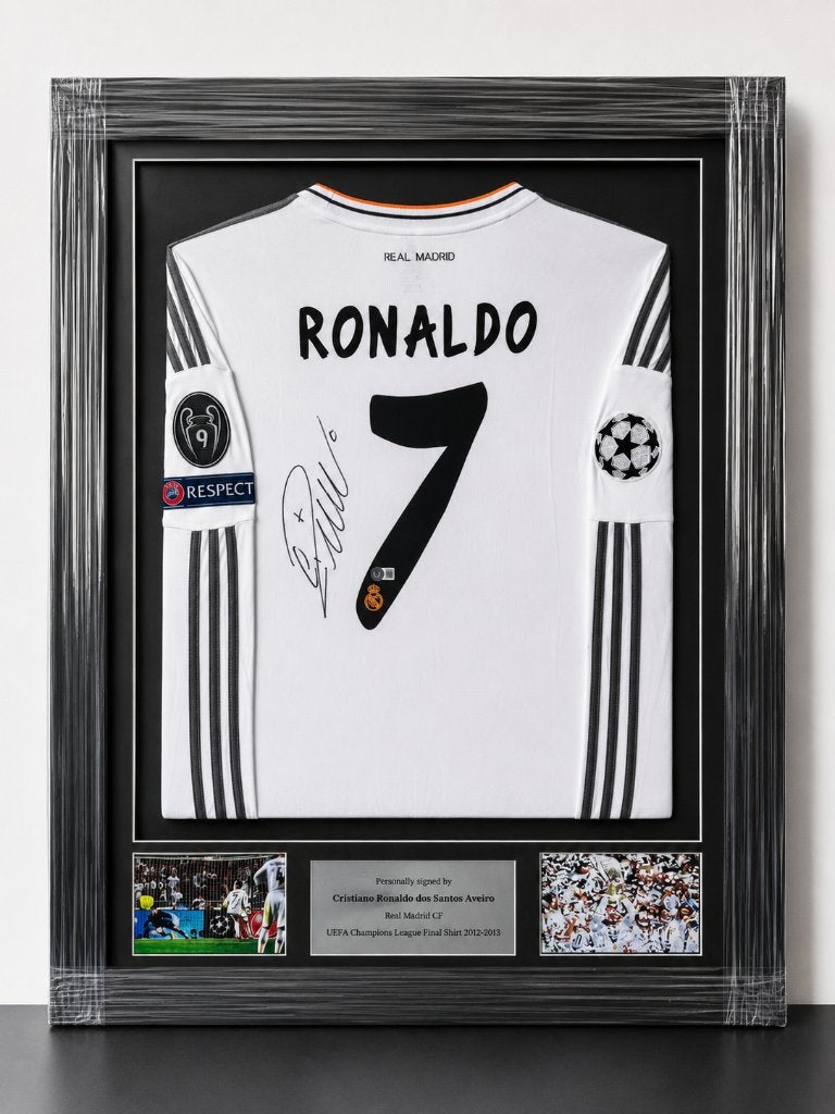 Cristiano Ronaldo Real Madrid CL Finale 2012/2013 Ingelijst, Ophalen of Verzenden, Nieuw, Shirt