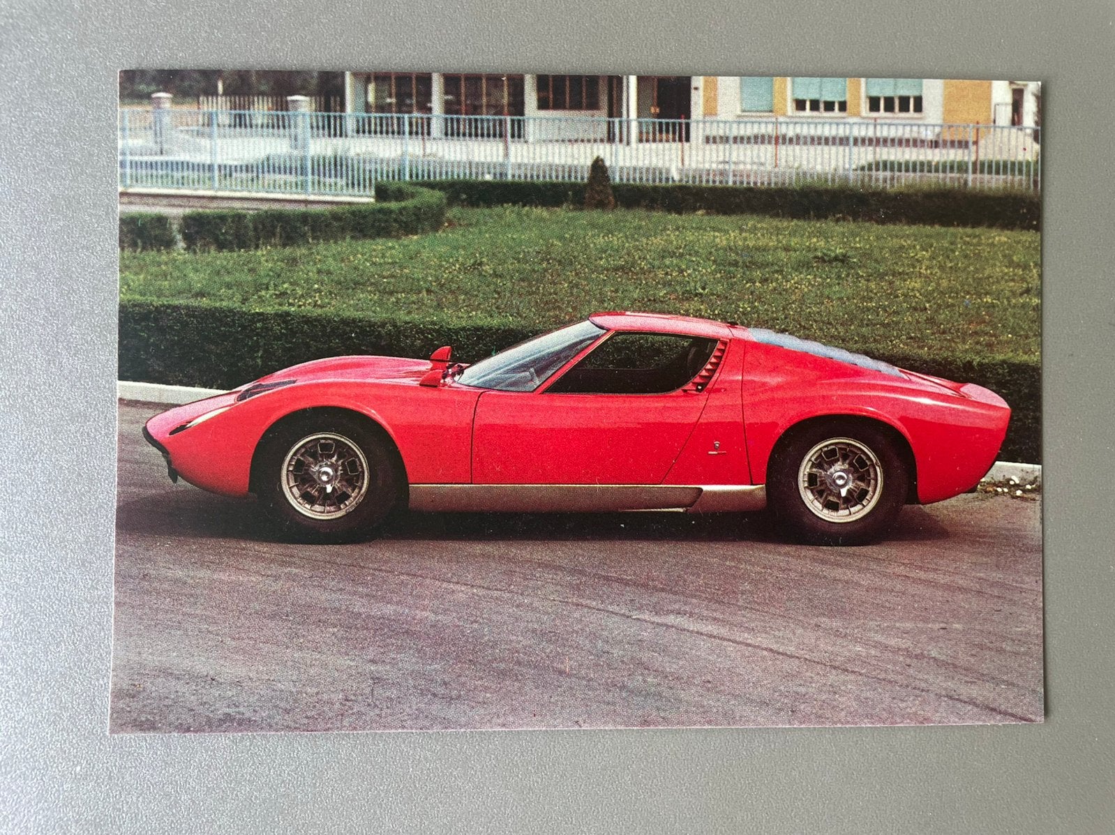 Promotie kaart Lamborghini Miura BP, Boeken, Ophalen of Verzenden, Zo goed als nieuw, Overige merken