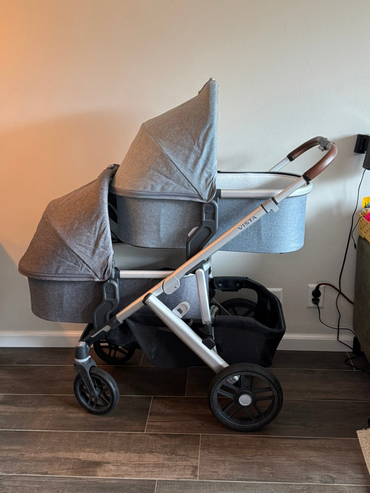 UPPAbaby Vista V2 Tweelingwagen Gregory – nieuw frame (2026), Ophalen, Zo goed als nieuw, Overige merken