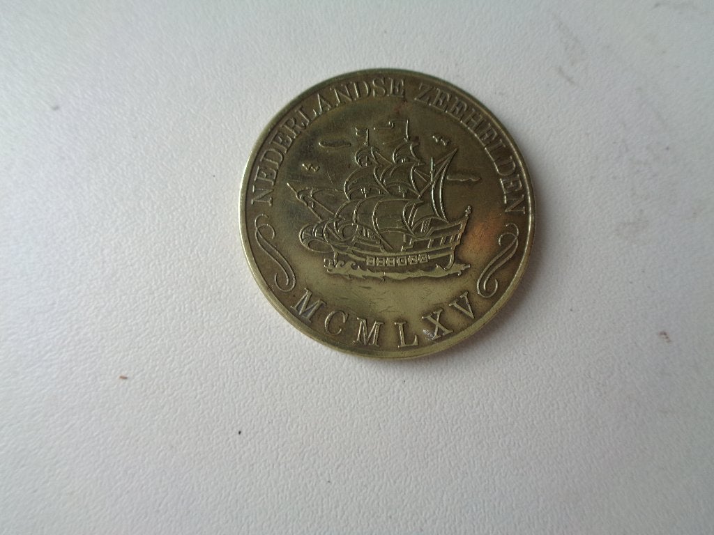 Historische Nederlandse Zeemunt - Michiel de Ruyter 1965, Ophalen of Verzenden, Brons