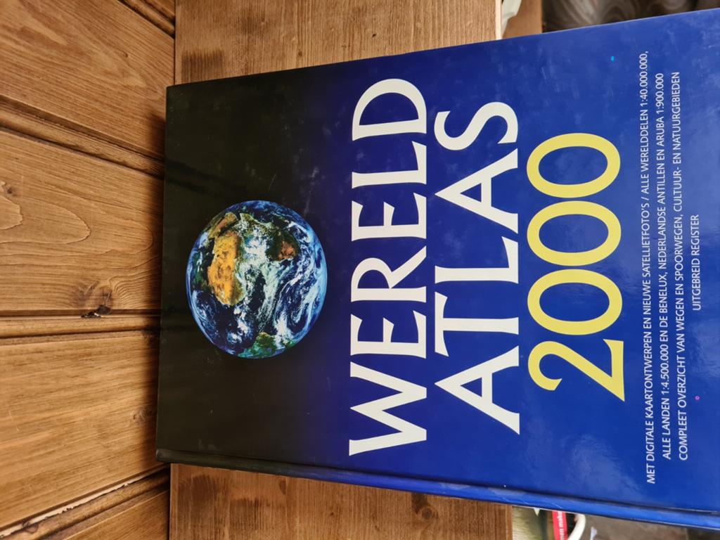 Wereld Atlas 2000 - Uitgebreid Register, Ophalen of Verzenden