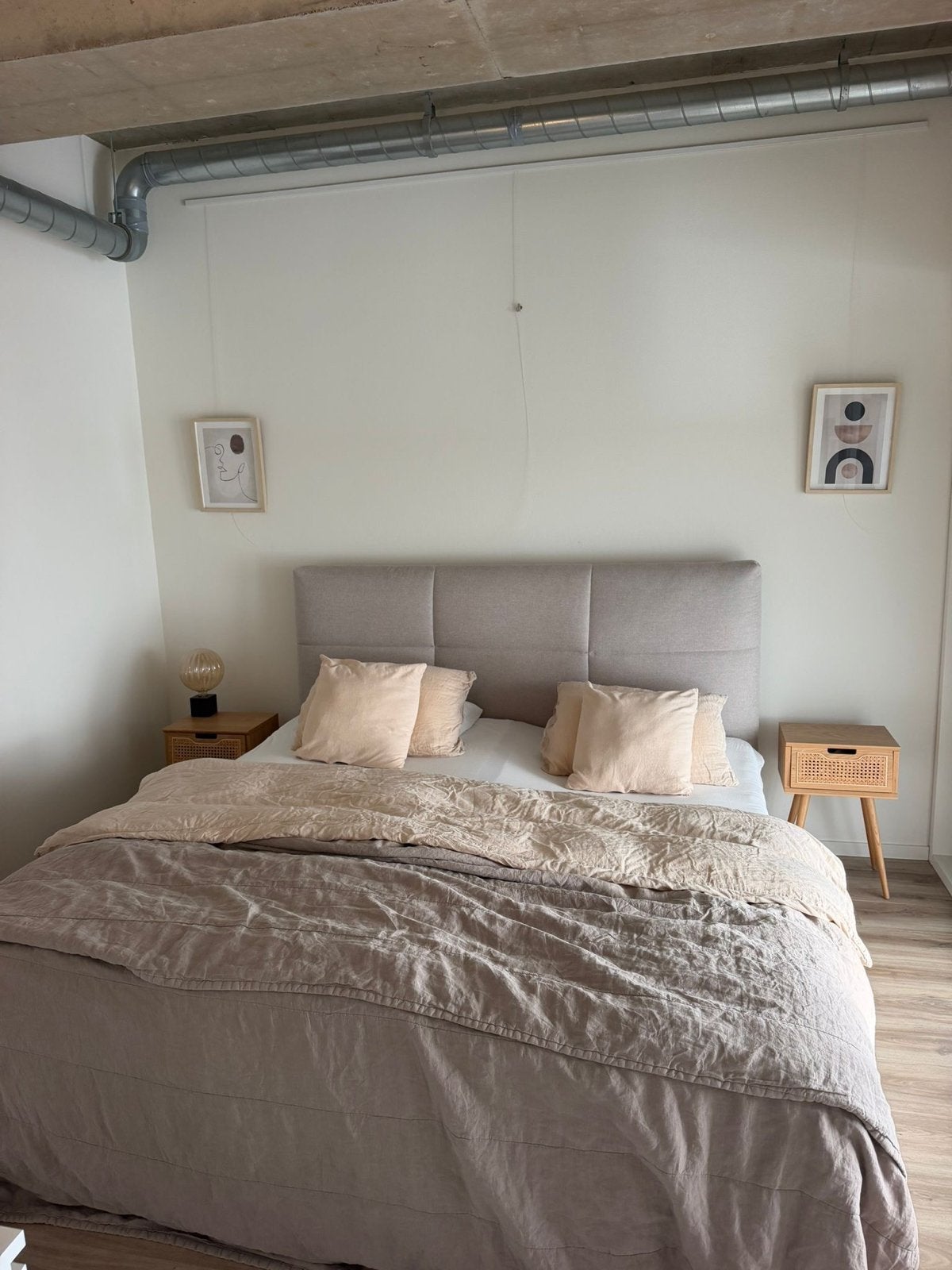 Auping boxspring 200x210 - Zo goed als nieuw, Ophalen, Tweepersoons, Zo goed als nieuw, Overige maten