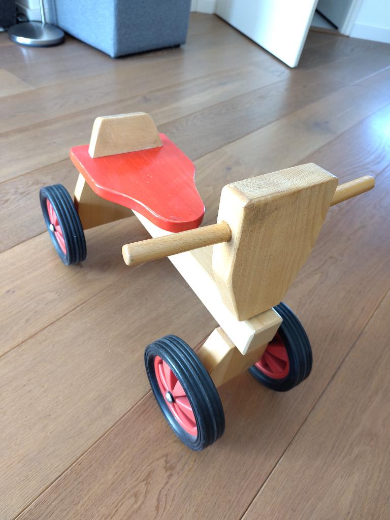 houten kinder loopmobiel, Kinderen en Baby's, Speelgoed | Houten speelgoed, Ophalen, Gebruikt, Rij- of Hobbelspeelgoed