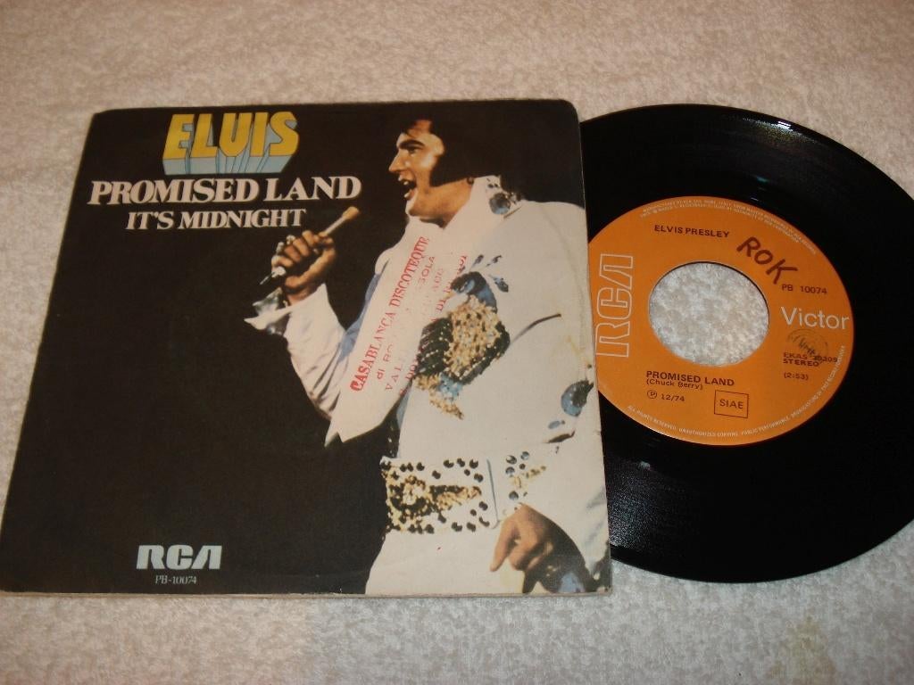 Elvis Presley    Promised Land   Italy      Orgineel, Ophalen of Verzenden, Zo goed als nieuw, Pop