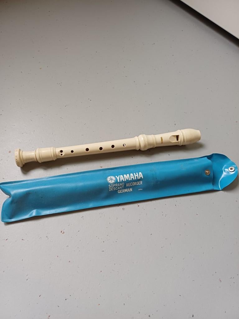 Yamaha Sopraan Blokfluit - Duits Greep, Ophalen, Gebruikt, Sopraan of Sopranino, Met koffer, hoes of etui