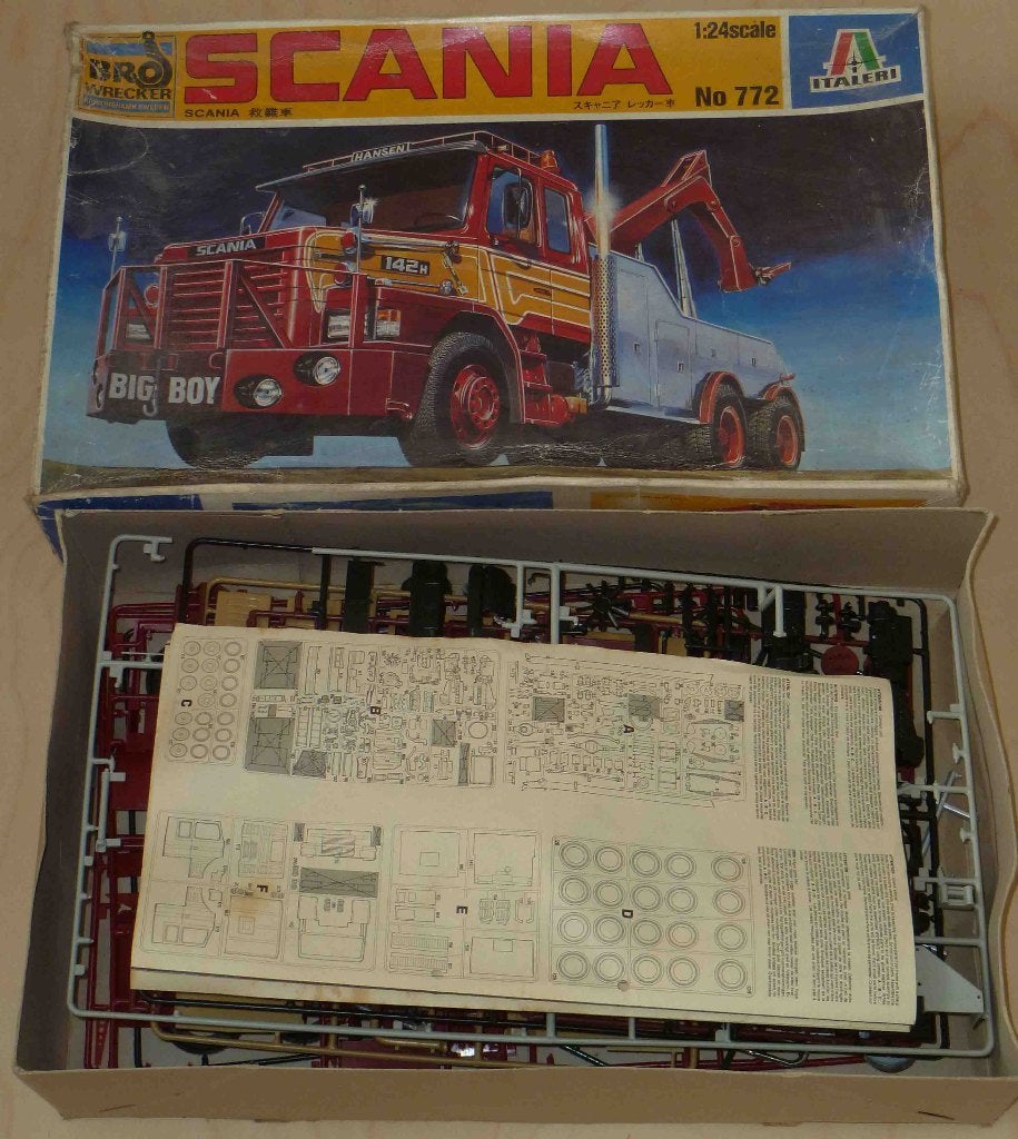 Scania 142H, Hobby en Vrije tijd, Gebruikt, Italeri, Groter dan 1:32, Ophalen of Verzenden