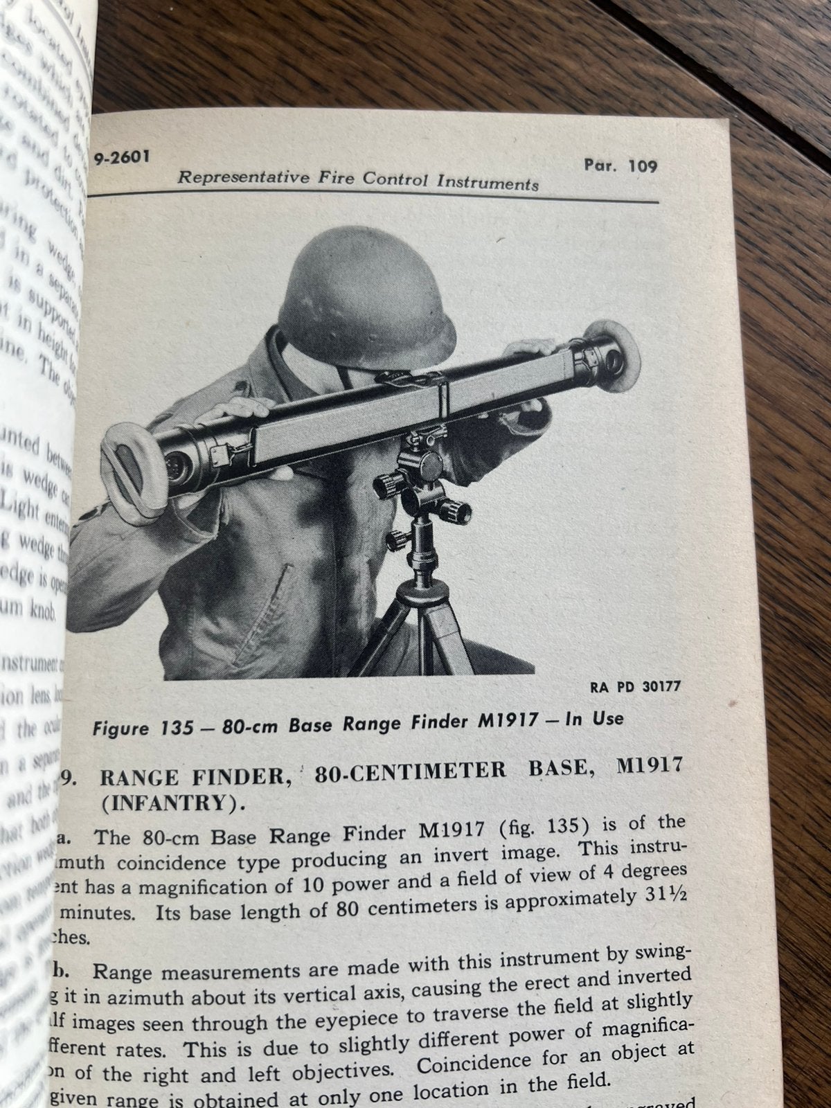 WO2 Amerikaans voorschrift optiek verrekijker artillerie, Verzamelen, Militaria | Tweede Wereldoorlog, Amerika, Verzenden, Boek of Tijdschrift