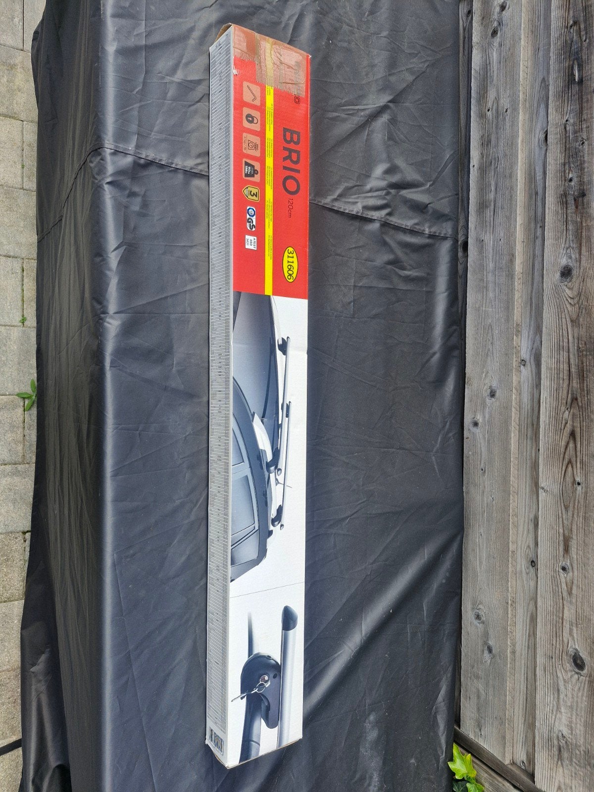 Brio 120cm aluminium dakdragers - gebruikt in doos, Ophalen of Verzenden