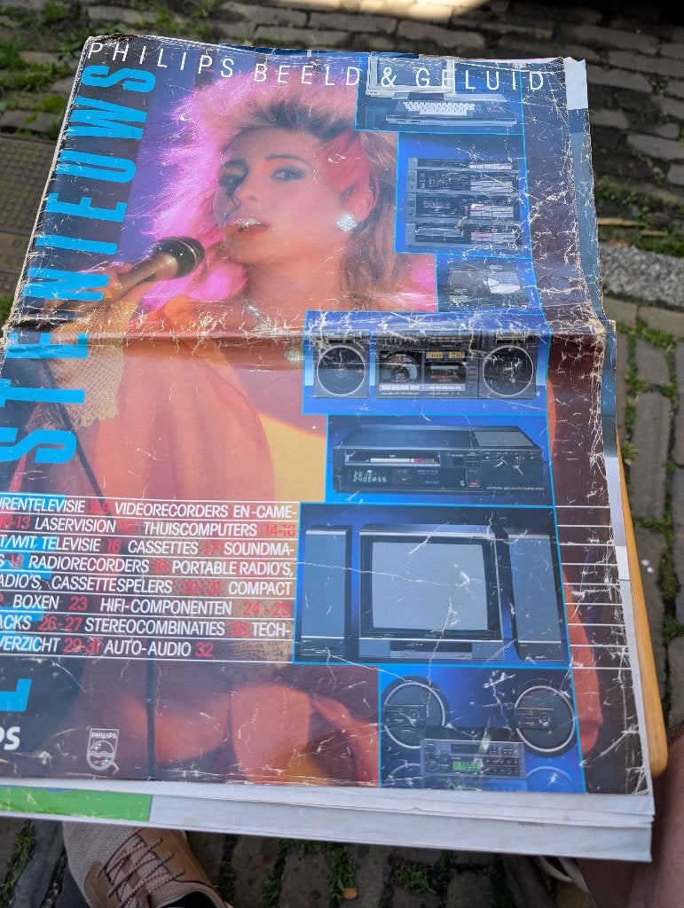 Philips folder met o.a. de cd150, Ophalen of Verzenden, Audio en Video