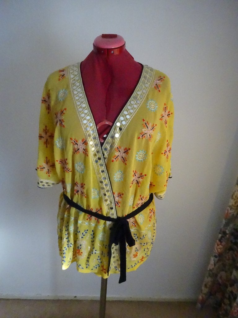 Didi overslag blouse mt 48, Kleding | Dames, Blouses en Tunieken, Overige kleuren, Verzenden, Maat 46/48 (XL) of groter, Didi