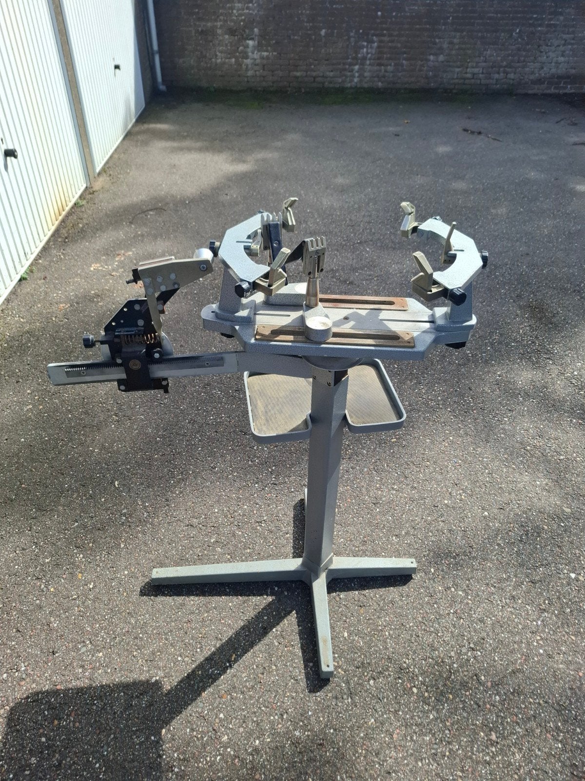 Tennisracket Bespanmachine met diverse snaren, Sport en Fitness, Ophalen, Gebruikt, Racket, Overige merken